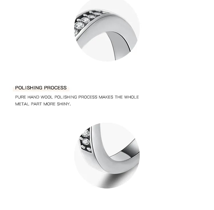 Bague solitaire zircon bleu saphir argent sterling 925 - vue latérale Détails Finitions
