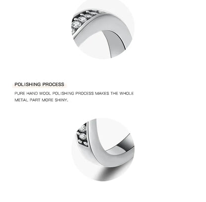 Bague solitaire zircon bleu saphir argent sterling 925 - vue latérale Détails Finitions
